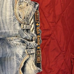 32x30 Celadon Straight leg Rock Revival Jeans